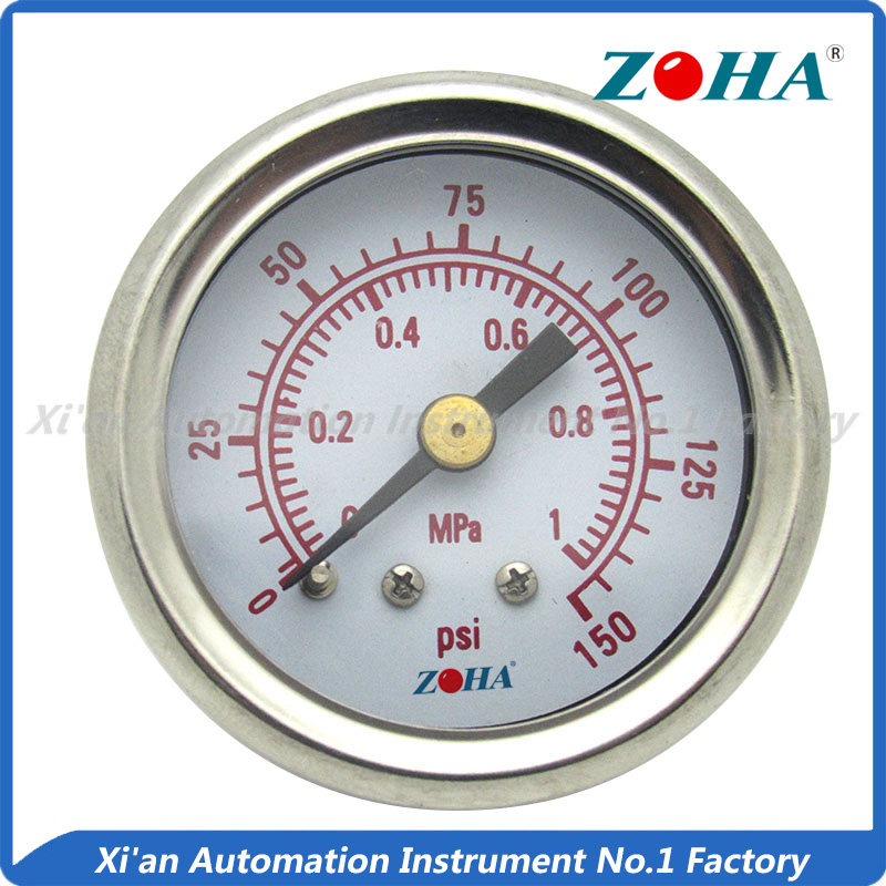 Shock Resistance Pressure Gauge--Back Mounting