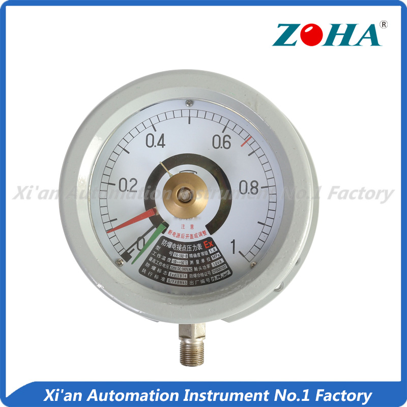 Explosion-proof electric contact pressure gauge