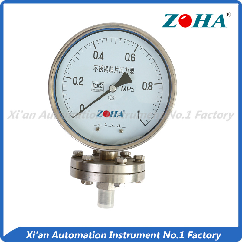 YPF series diaphragm pressure gauge